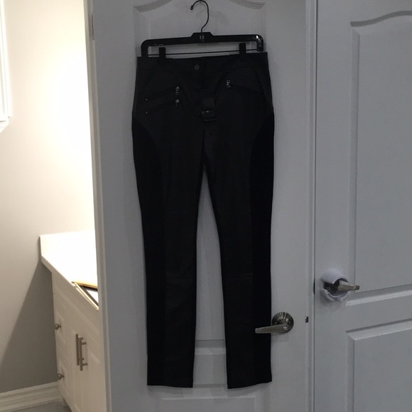 BCBG Stephen pleather stripe pant - Picture 7 of 10